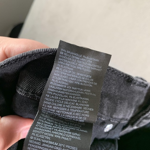 H&M Jeans Mens 32x32 (30x29) Black Skinny Stretch Denim Pants‎ Casual Slim Fit - Picture 11 of 13